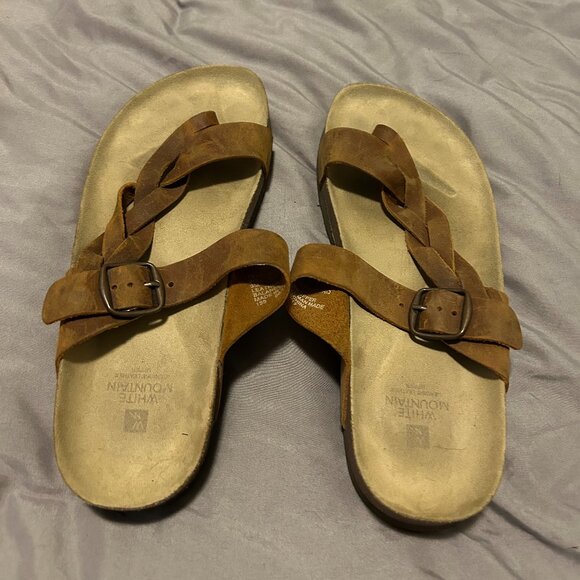 White Mountain Women's Crawford Footbed Sandals Size 9M - Picture 1 of 2